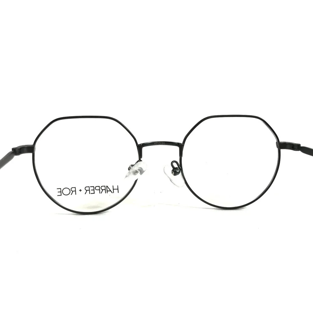 Harper Roe Eyeglasses Frames HRO116 342 Black Round Wire Rim 47-20-140